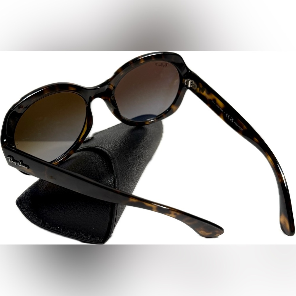Ray-Ban RB4191 Polarized Tortoise Sunglasses with Gradient Lenses - Picture 6 of 16